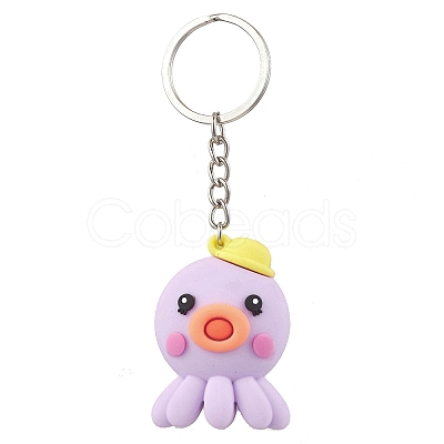 PVC Plastic Marine Organism Keychain KEYC-JKC01037-1