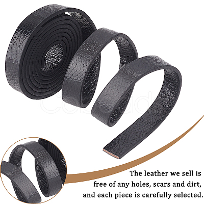 1M Flat PU Leather Cord WL-WH0004-10-1