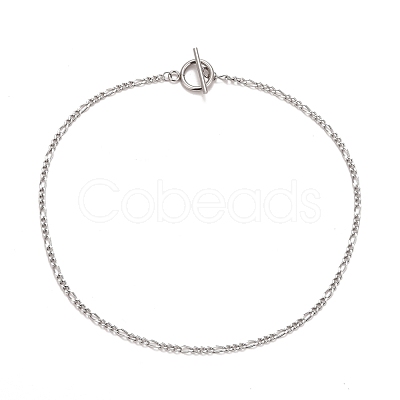 Non-Tarnish 304 Stainless Steel Chain Necklaces NJEW-A002-08P-1