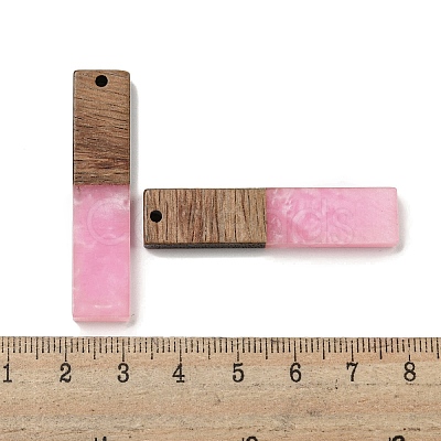 Resin and Walnut Wooden Pendants FIND-B042-20G-1