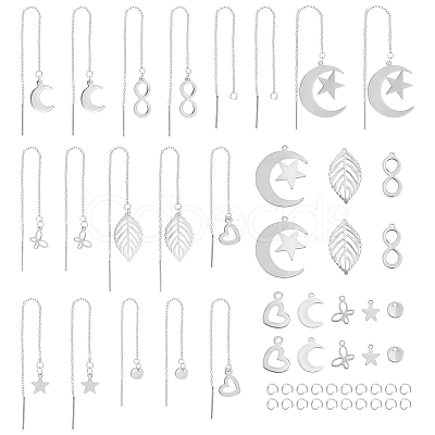 DICOSMETIC DIY Earring Making Kit STAS-DC0002-61-1