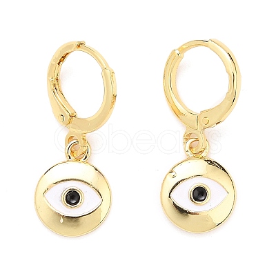 Brass Huggie Hoop Earrings EJEW-JE04324-02-1