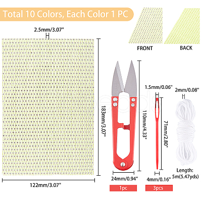 Plastic Elasticity Rhinestone Net KY-PH0001-95-1