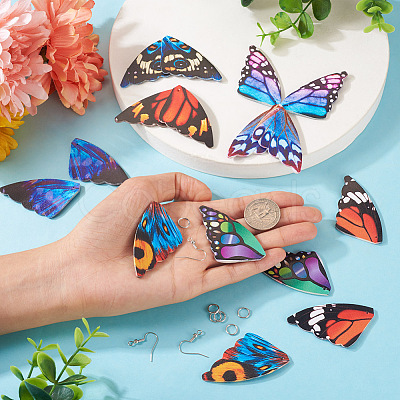 Pandahall DIY Butterfly Wing Earring Makint Kit FIND-TA0002-80-1