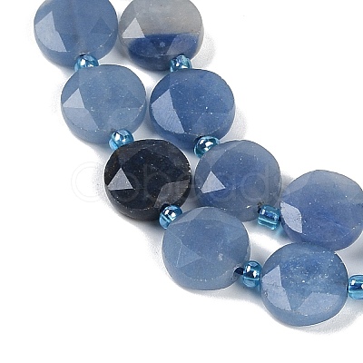 Natural Blue Aventurine Beads Strands G-C116-A57-01-1