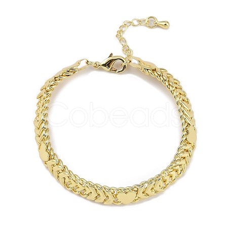 Rack Plating Brass Bracelets for Women BJEW-K244-03G-1