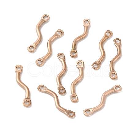 Ion Plating(IP) 304 Stainless Steel Links Connector Charms STAS-Q323-12RG-1