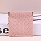 PU Leather Shrapnel Makeup Bags, Portable Travel Squeeze Top Storage Pouch for Key, Small Cosmetic, Pink, 10x10cm