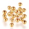 Brass Beads, Long-Lasting Plated, Round, Golden, 8x7.5mm, Hole: 1.6mm, 100pcs/set