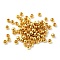 Brass Beads, Round, Real 18K Gold Plated, 3mm, Hole: 1.2mm