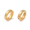 Ion Plating(IP) 304 Stainless Steel Non Piercing Clip-on Earrings, Ring, Golden, 12.5x3mm