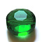 K9 Glass, Imitation Austrian Crystal Beads, Grade AAA, Faceted, Flat Round, Green, 8x5mm, Hole: 0.9~1mm