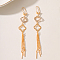 Elegant and Stylish Floral Heart Tassel Earrings for Women