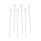 Ball Head Pins, Corsage Pins/Dress-making Pins, Iron Needles, White, 37mm, Pin: 1mm, Ball: 4mm, about 600pcs/boxes