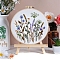 DIY Flower Pattern Embroidery Kits for Starter, Including Printed Fabric, Embroidery Thread & Needles, Embroidery Hoops, Instruction, Colorful, 200mm