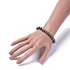 Natural Chalcopyrite Beads Stretch Bracelets BJEW-JB04176-01-4