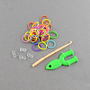 DIY Rubber Loom Bands Refills with Accessories DIY-R011-3
