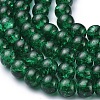 Crackle Glass Beads Strands X-CCG-Q001-8mm-17-2