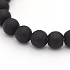 Dyed Natural Black Agate Beads Strands X-G-P088-14-6mm-1