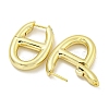 Brass Hoop Earrings EJEW-L211-011G-G-2