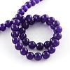 Dyed Natural White Jade Round Bead Strands G-Q937-4mm-22-2