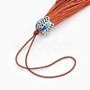 Polyester Tassel Pendant Decorations HJEW-WH0003-A14-AS-2