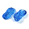 Spray Painted Imitation Jade Glass Beads GLAA-Z007-01B-2