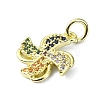 Brass Micro Pave Colorful Cubic Zirconia Pendants KK-H475-16G-02-2