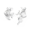 925 Sterling Silver Cage Pendants STER-L055-040P-2