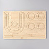 Rectangle Wood Bracelet Design Boards TOOL-YWC0003-01-1