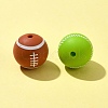 16Pcs 8 Styles All Kinds of Sports Balls Silicone Beads SIL-FS0001-02-5