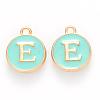 Golden Plated Alloy Enamel Charms X-ENAM-S118-05E-1