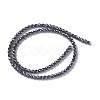 Non-magnetic Synthetic Hematite Beads Strands G-F596-19-2mm-2