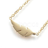 304 Stainless Steel Pendant Necklaces NJEW-P163-18G-2