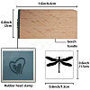 Square Wooden Stamps DIY-WH0546-008-2