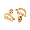 Ion Plating(IP) 304 Stainless Steel Stud Earrings FIND-Q103-01D-G-2