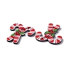 Christmas Style Printed Acrylic Cabochons MACR-O045-01F-4