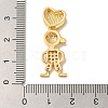 Rack Plating Brass Micro Pave Cubic Zirconia Pendants KK-L220-018G-01-3