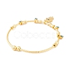 Brass Pave Clear Cubic Zirconia Charm Bangles for Women BJEW-S147-20A-G-3