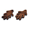 Autumn Theme Natural Walnut Wood Pendants WOOD-N011-002-3