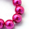 Baking Painted Pearlized Glass Pearl Round Bead Strands X-HY-Q003-4mm-17-3