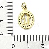 Brass Micro Pave Cubic Zirconia Pendant KK-H475-09G-3