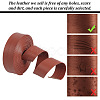 5M Flat PU Imitation Leather Cord LC-WH0009-08A-5