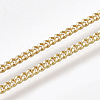 Brass Curb Chain Necklaces X-KK-T038-235G-1-4