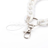 Acrylic Curb Chain Mobile Straps HJEW-JM00451-02-2