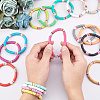 Handmade Polymer Clay Heishi Beads Stretch Bracelets BJEW-GA0001-01-3