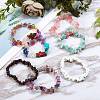 7Pcs 7 Styles Unisex Chip Natural & Synthetic Gemstone Beaded Stretch Bracelets Sets BJEW-SZ0001-27-6