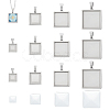 Unicraftale DIY Blank Square Pendant Making Kit DIY-UN0005-47-1