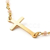 Cross Link Bracelet BJEW-JB06865-04-6