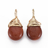 Synthetic Goldstone Pendants G-S359-294D-2